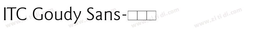 ITC Goudy Sans字体转换